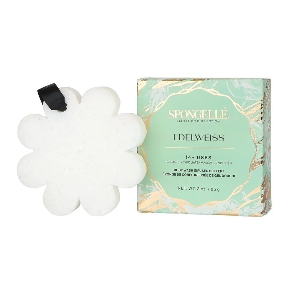 NEW Spongellé Elevation Collection Edelweiss Body Wash Infused Buffer